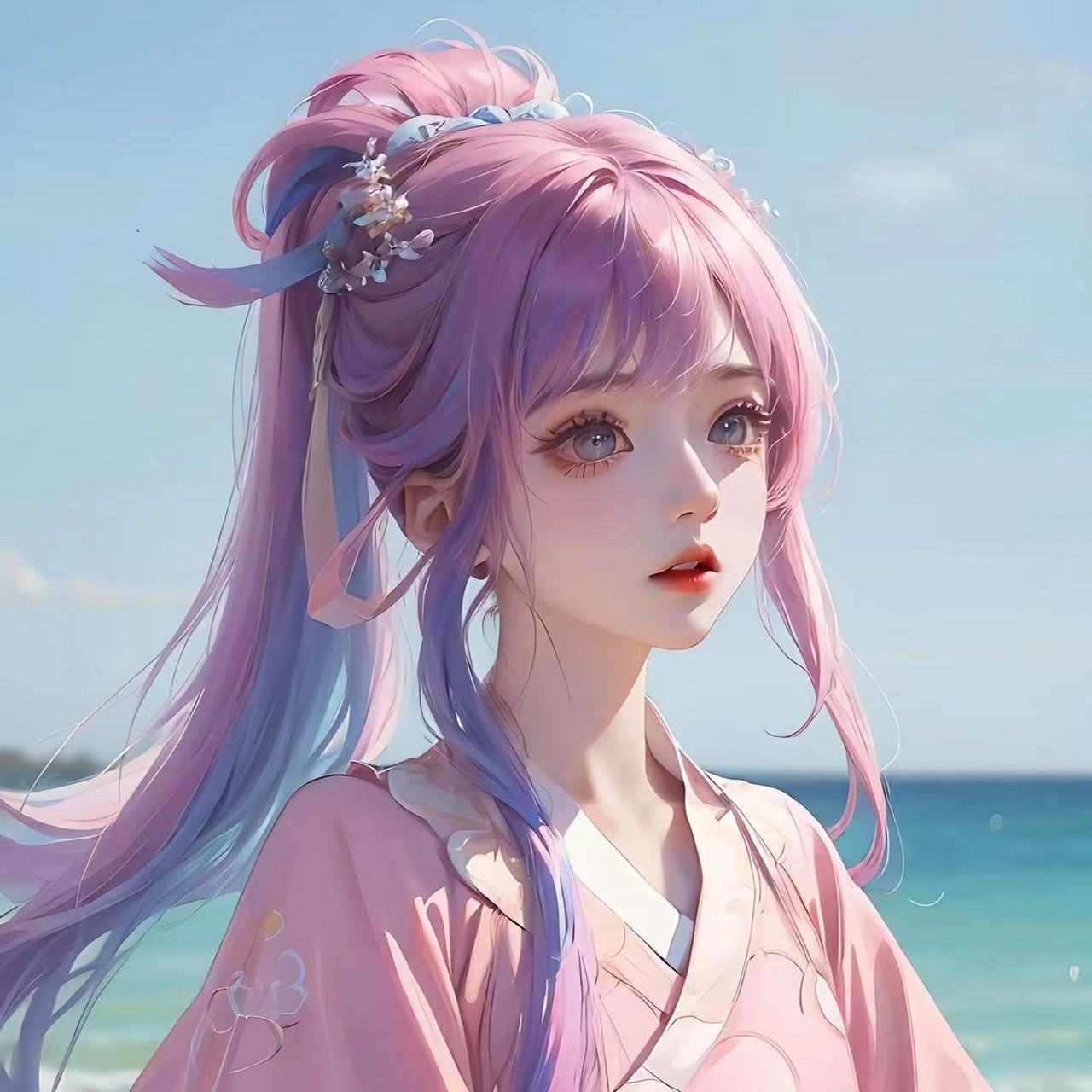 古风小姐姐简约头像 #ai头像