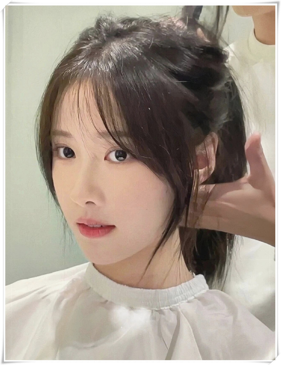 法式八字刘海减龄瘦脸又超有气质