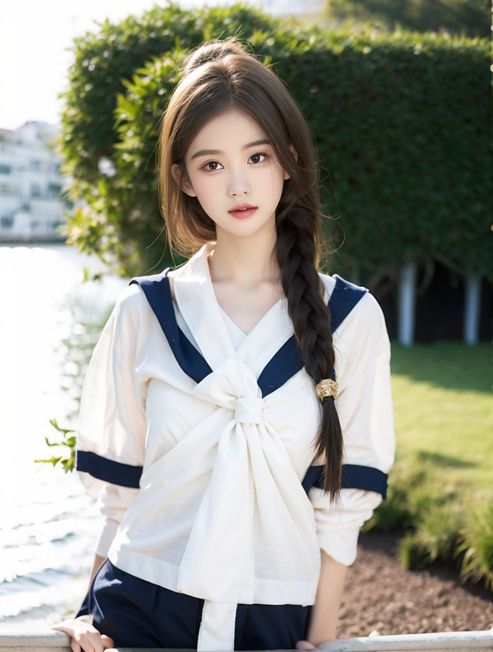 清纯美少女水手服写真照片,漂亮小姐姐甜美可爱#美女# #水手服少女