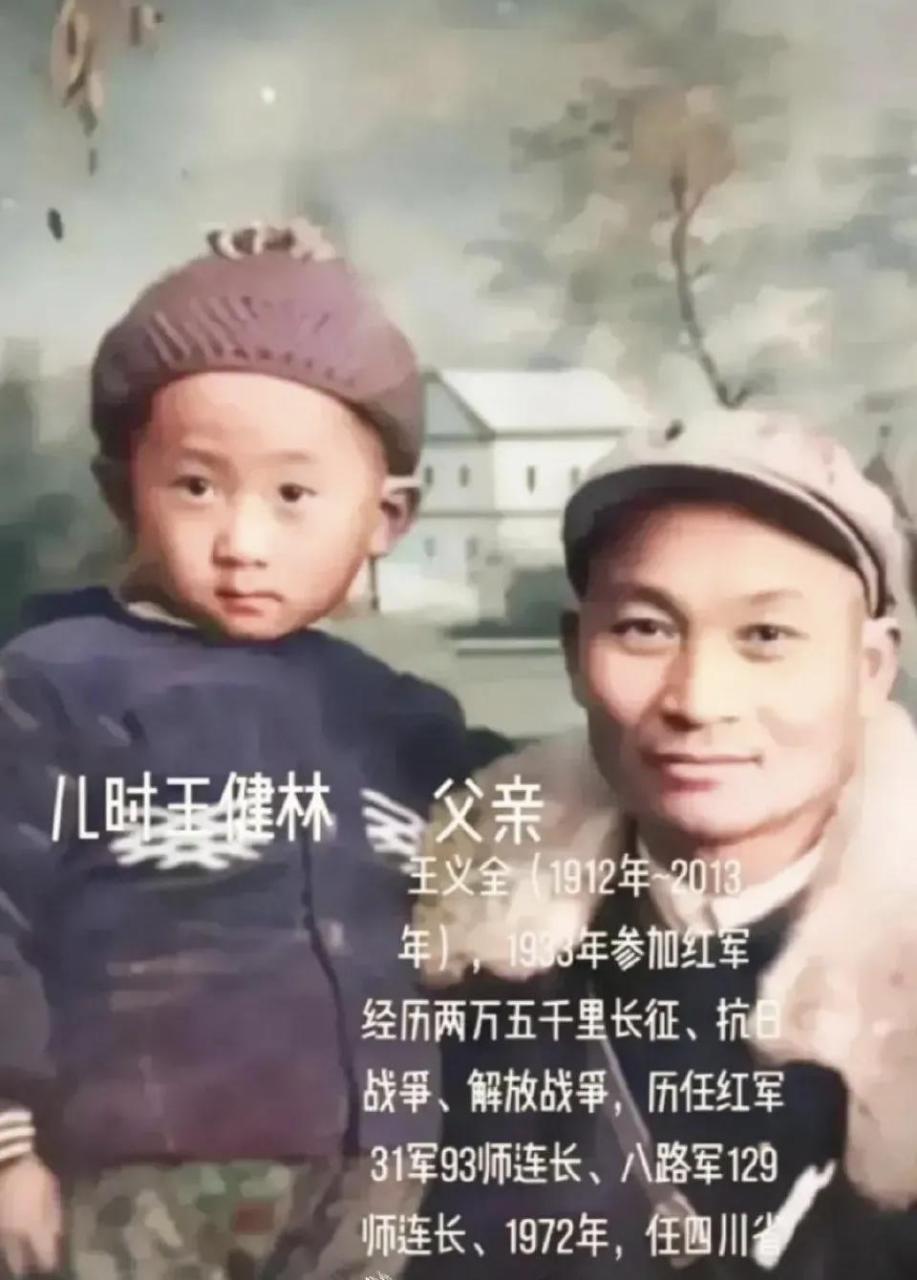 下图是王健林小时候与父亲王义全的合影!
