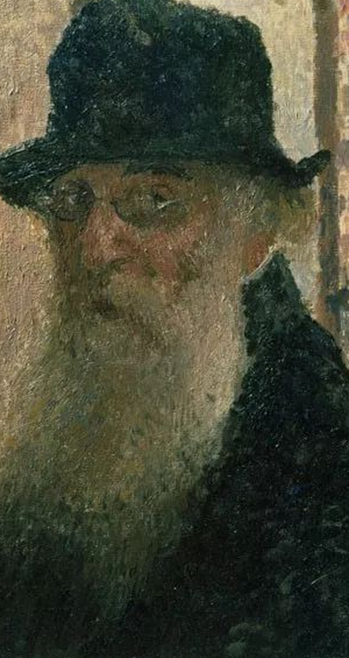 画家自画像之毕沙罗《自画像》 毕莎罗(camille pissarro) 1830年7月