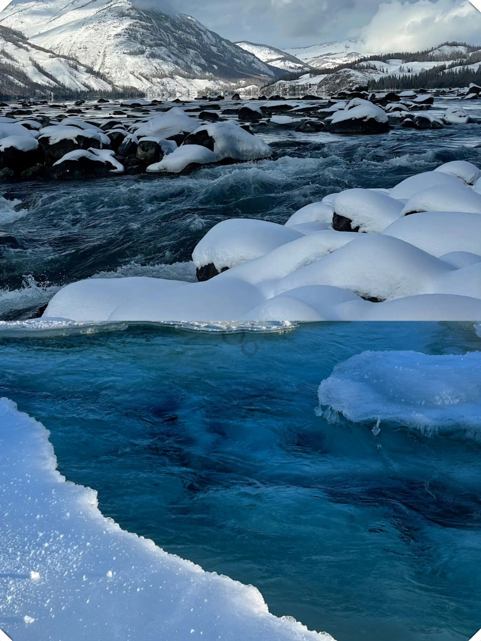 冬季已经进入新疆的淡季了,雪景超美,而且花费又少05.