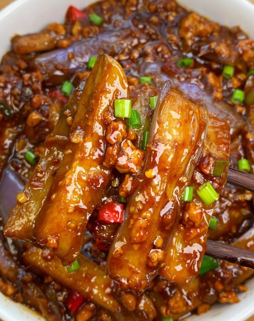 不重样家常菜!我的宅家美食日记 肉末茄子