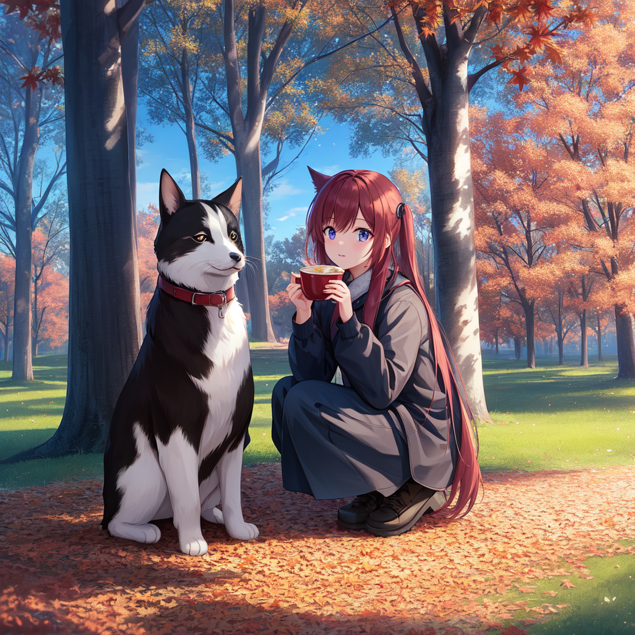 二次元的秋天太美了! #二次元创作人# #二次元美图# #秋