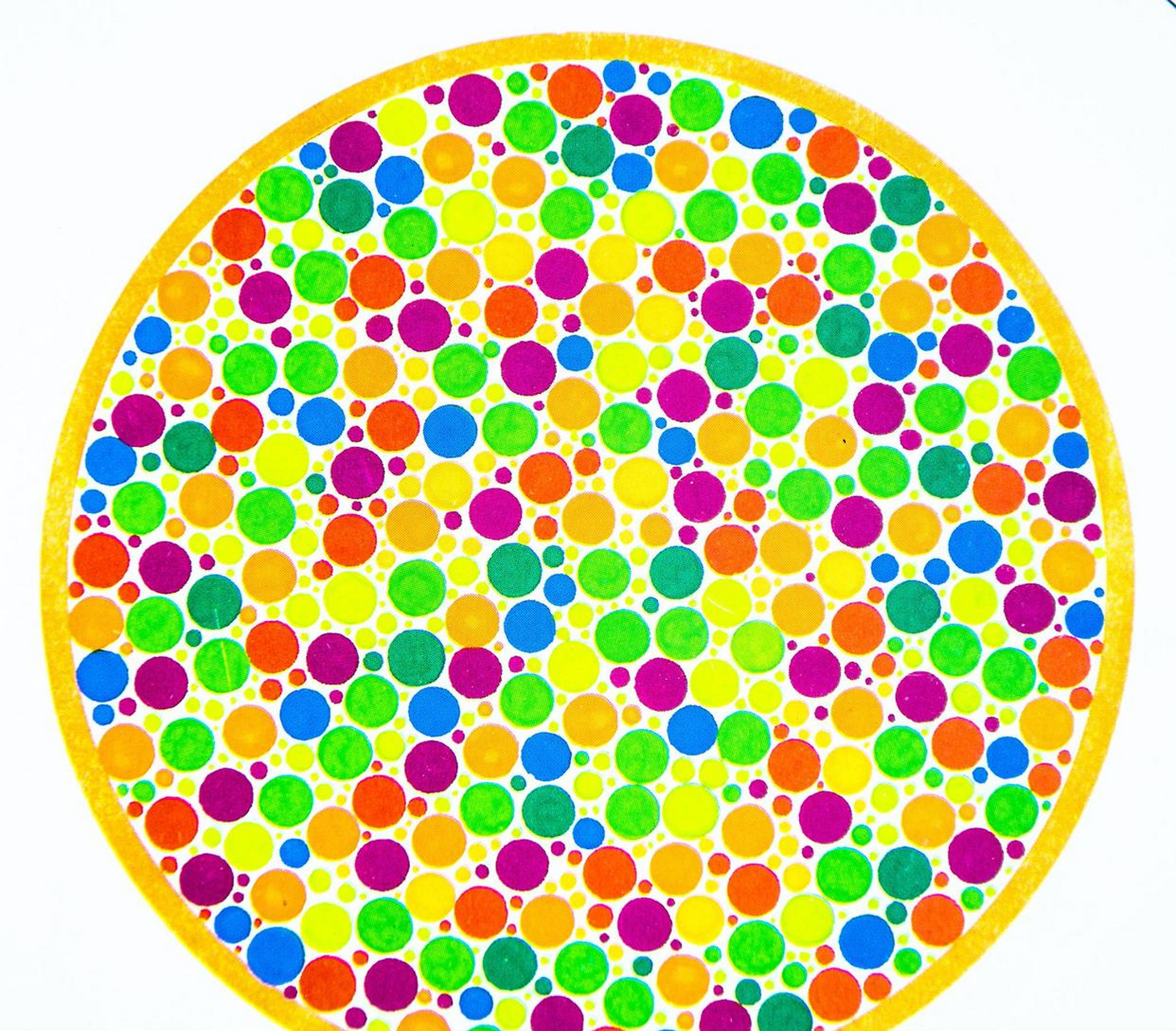 红绿色盲测试图:在这张图片中你们都看到了什么,稍微