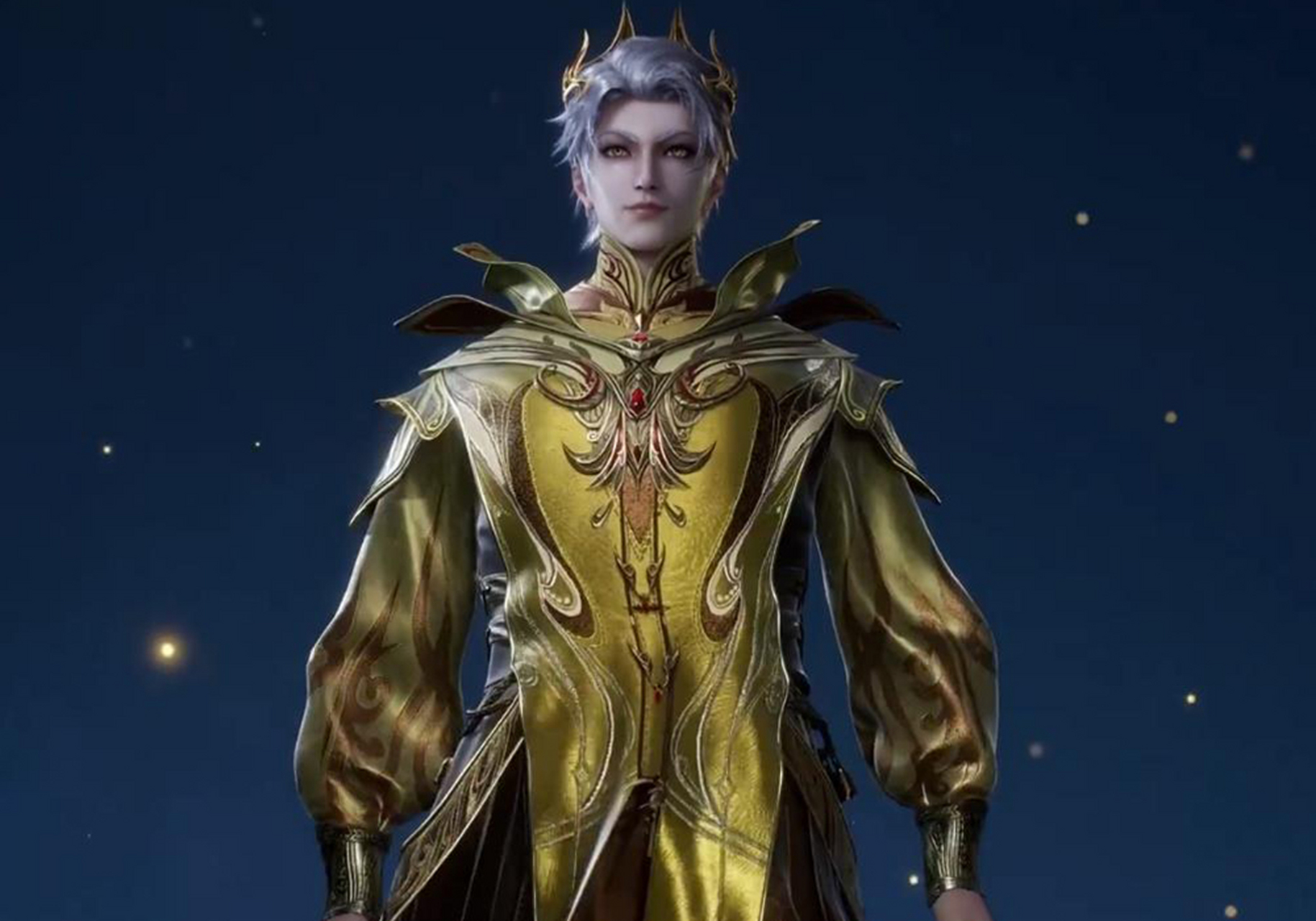 《斗罗大陆》奥斯卡食神来袭,金光闪闪很贵气,就是正脸有点怪怪的?