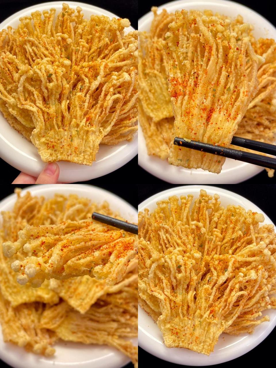 酥脆的金针菇,比肉还好吃!这是什么神仙吃法!