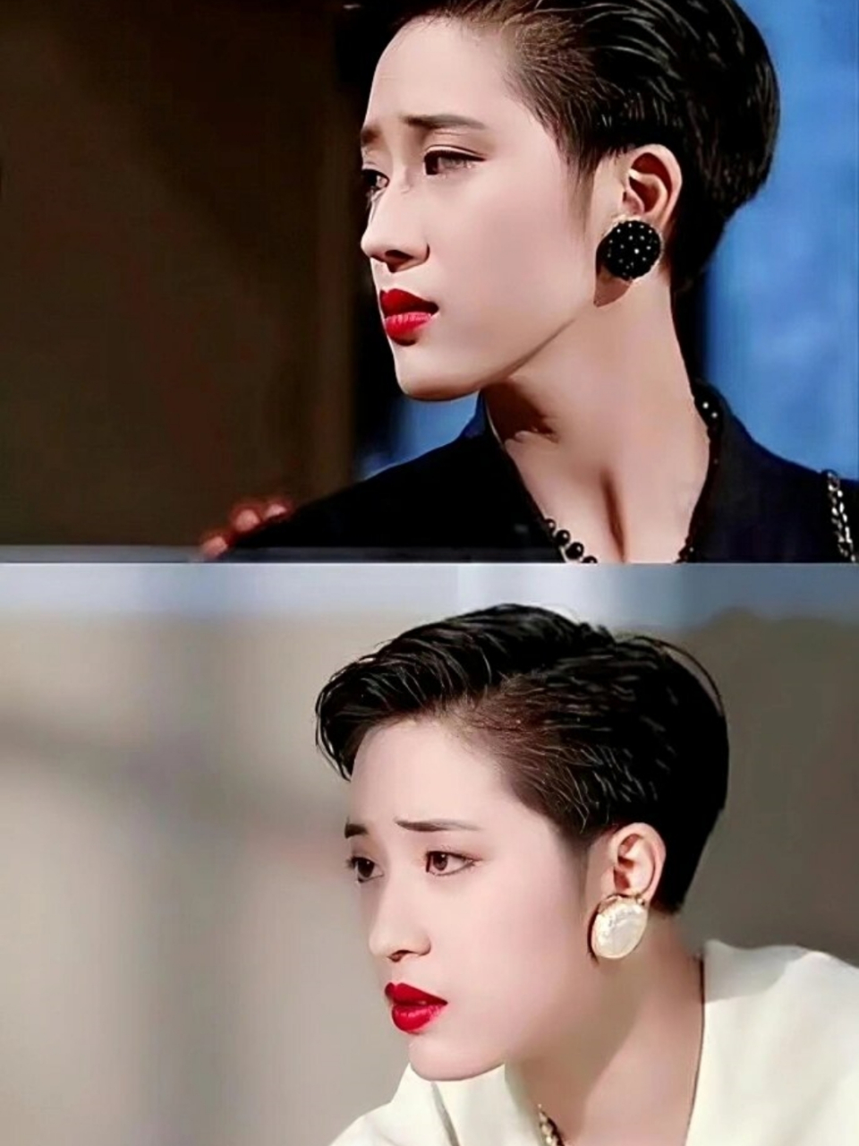 短发女星yyds  重温经典港剧,真的发现90年代短发超级流行.