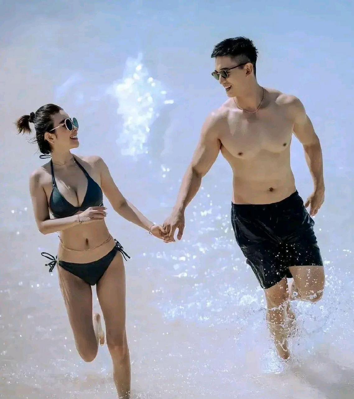 许维恩和老公王家梁,虽然这些照片是秀恩爱,但并不会令人反感,看着