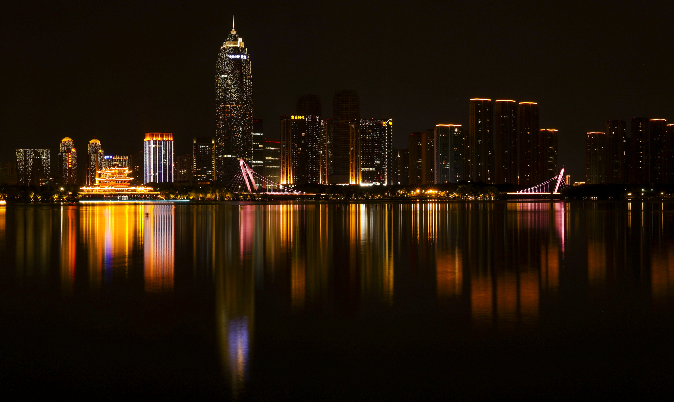 绍兴夜景图片真实图片图片