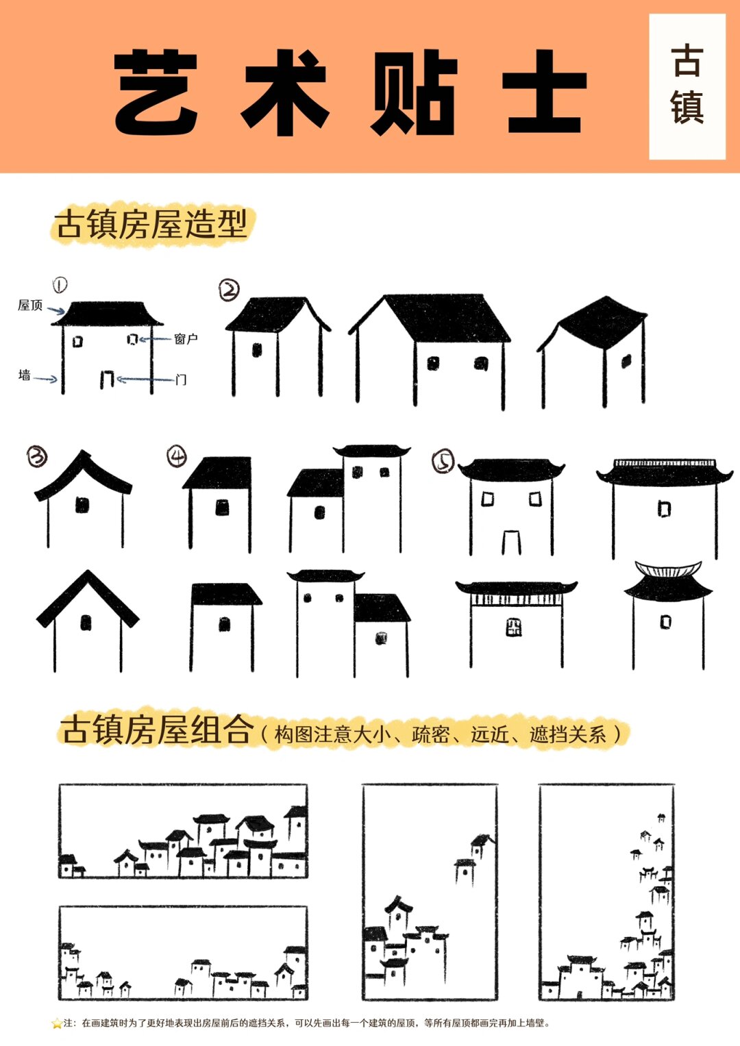 儿童徽派建筑美术教案图片