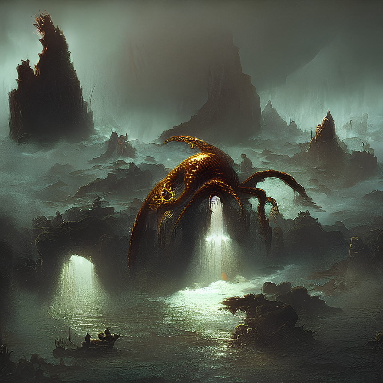 勇敢面对恐惧:克苏鲁文学中的人类奋斗与胜利  潜伏那深海的深渊