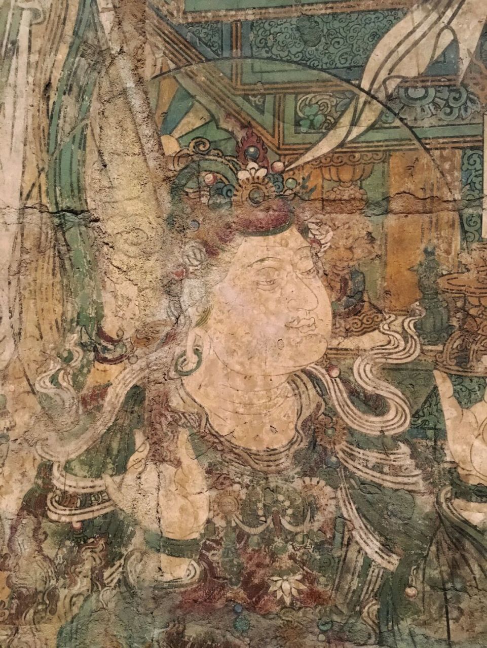 纽约大都会博物馆中国馆《药师经变》壁画  广胜寺下寺元代壁画《药师