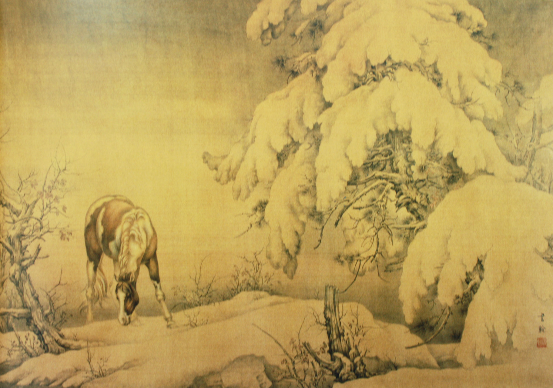 高清:田书翰工笔马##画画# #画# #工笔画