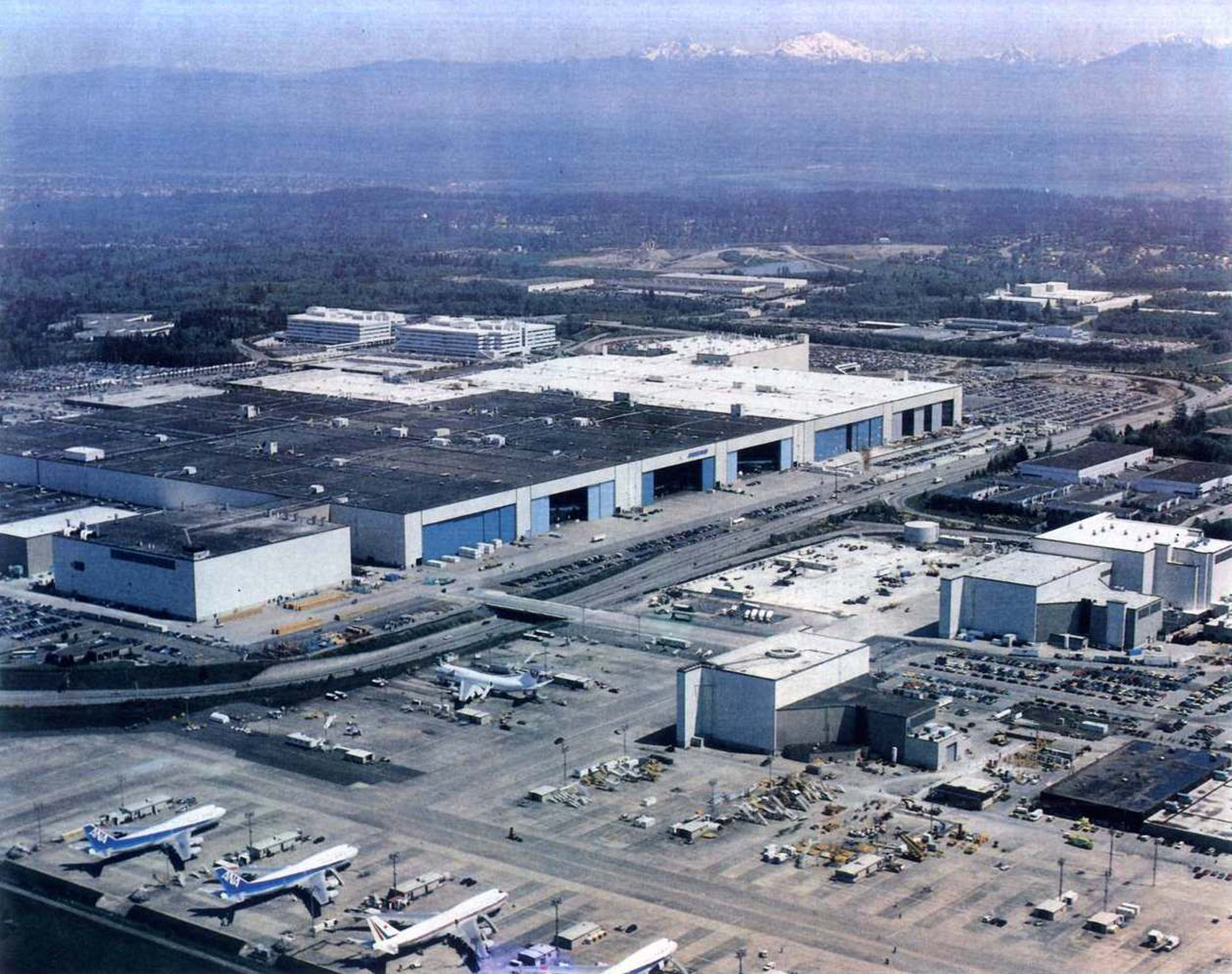 90年代美国西雅图的波音公司艾佛雷特工厂