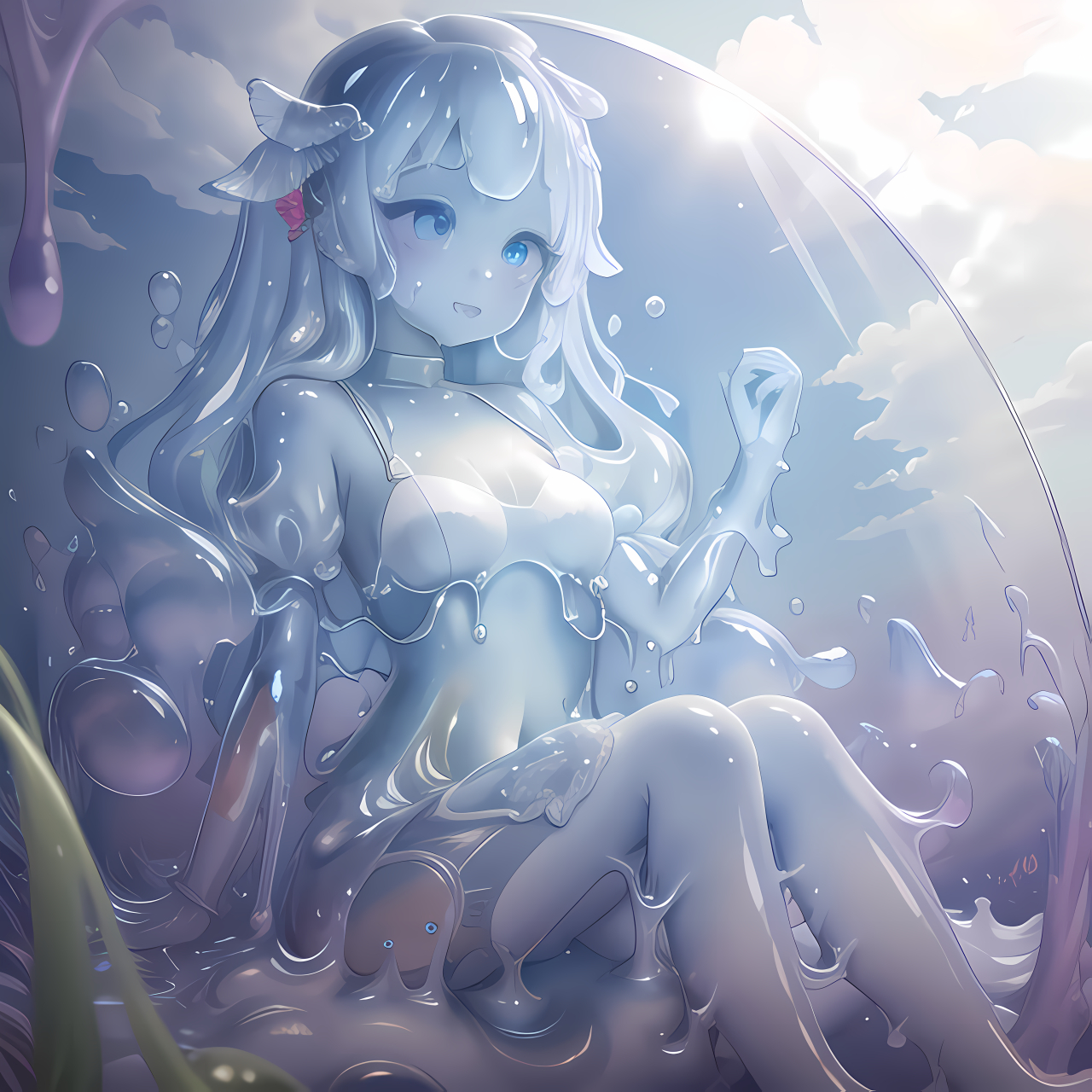 史莱姆娘是日本漫画《关于我转生变成史莱姆这档事》中的主人公之一