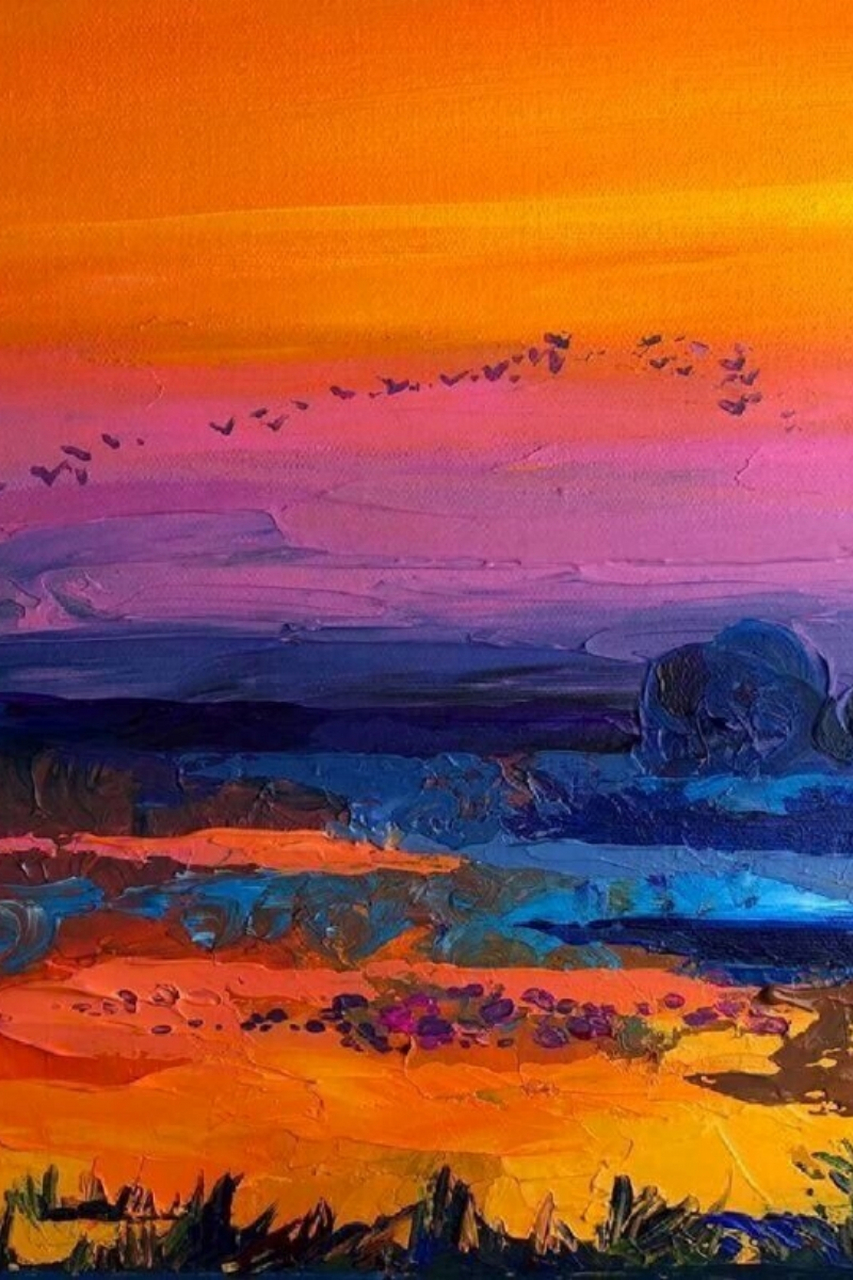 每天认识一幅世界名画—色彩油画  比利时艺术家anastasia trusova