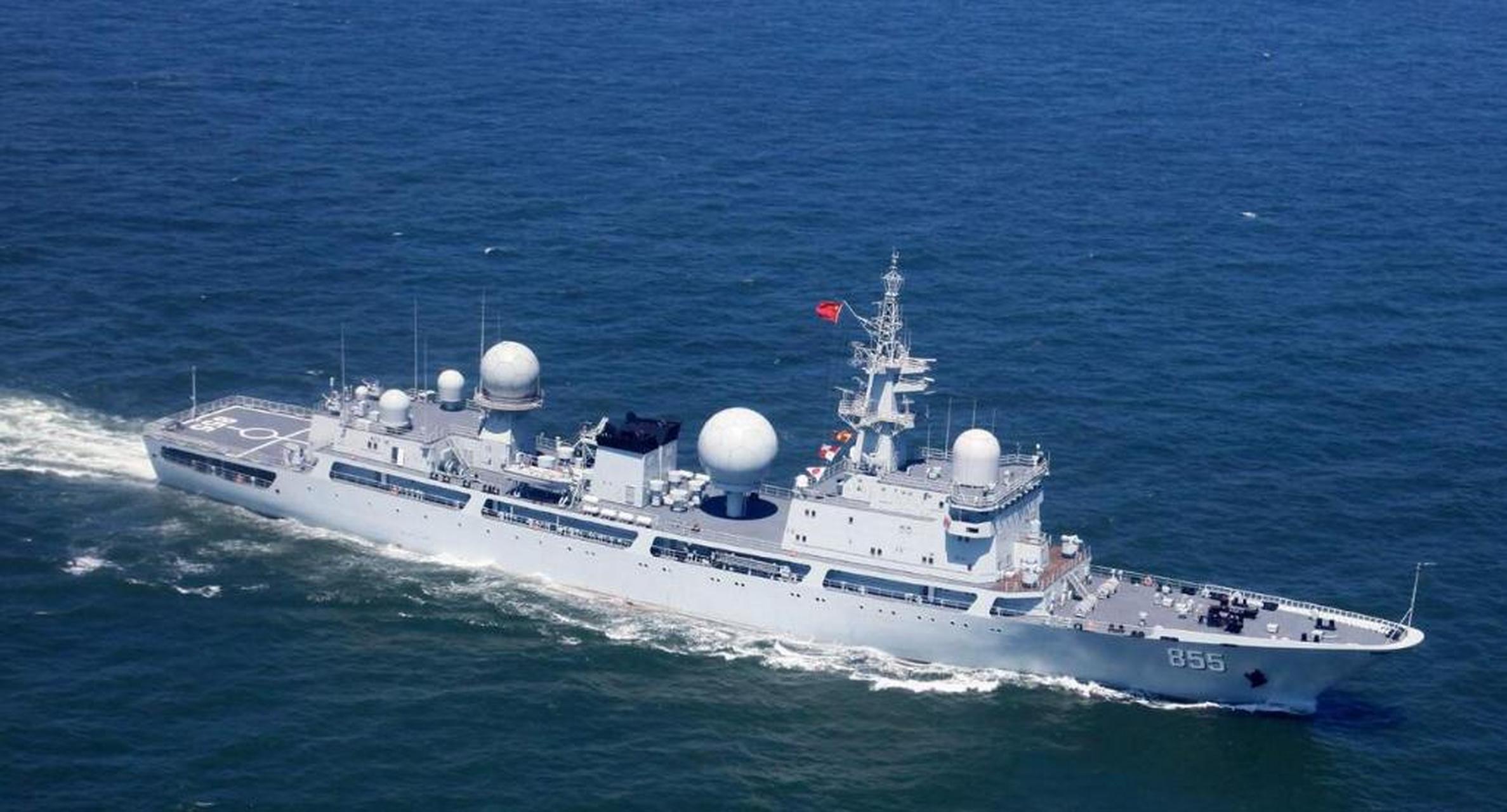 中国军舰逼近北美海岸线,明知来监控反导测试,美国却不敢言驱逐.