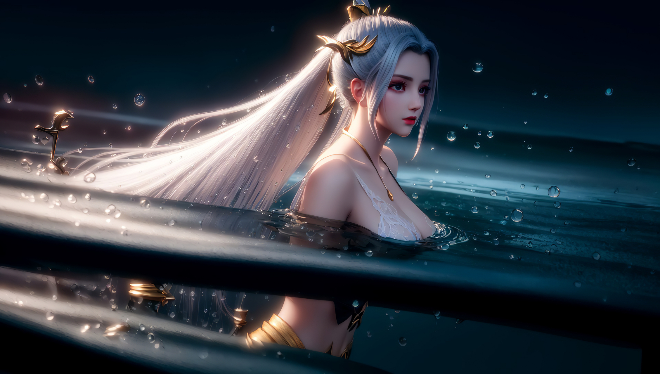 ai绘画 | 斗破苍穹·韩月学姐 - 精美pc壁纸,璀璨系列