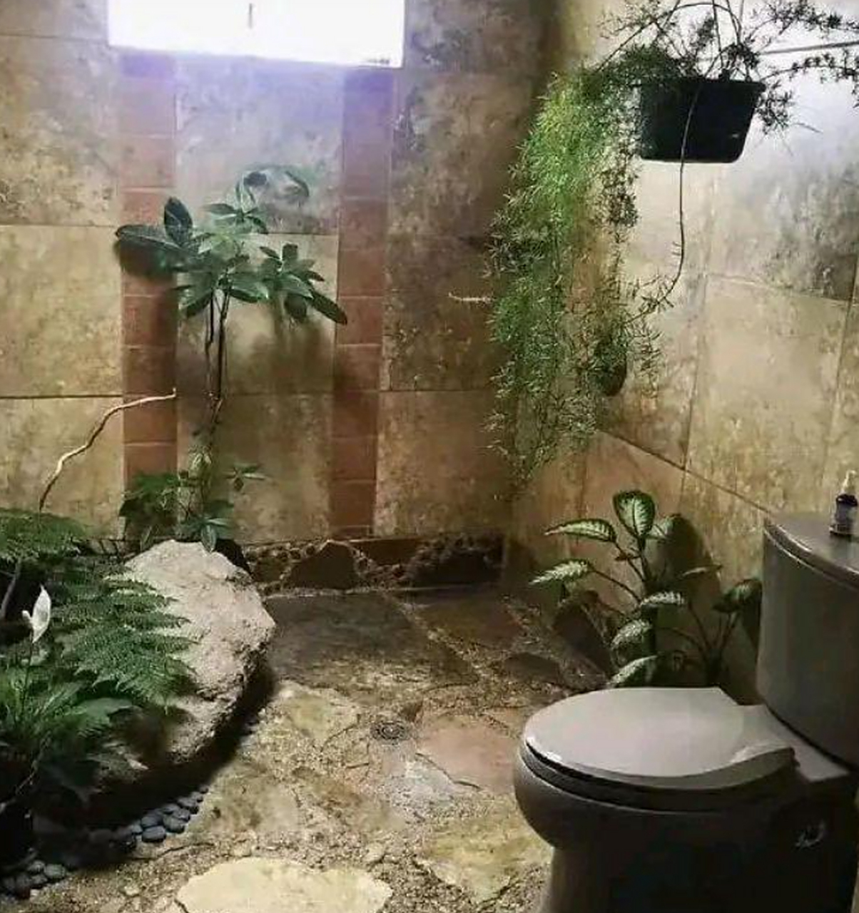 这样原生态的卫生间装修风格你喜欢吗
