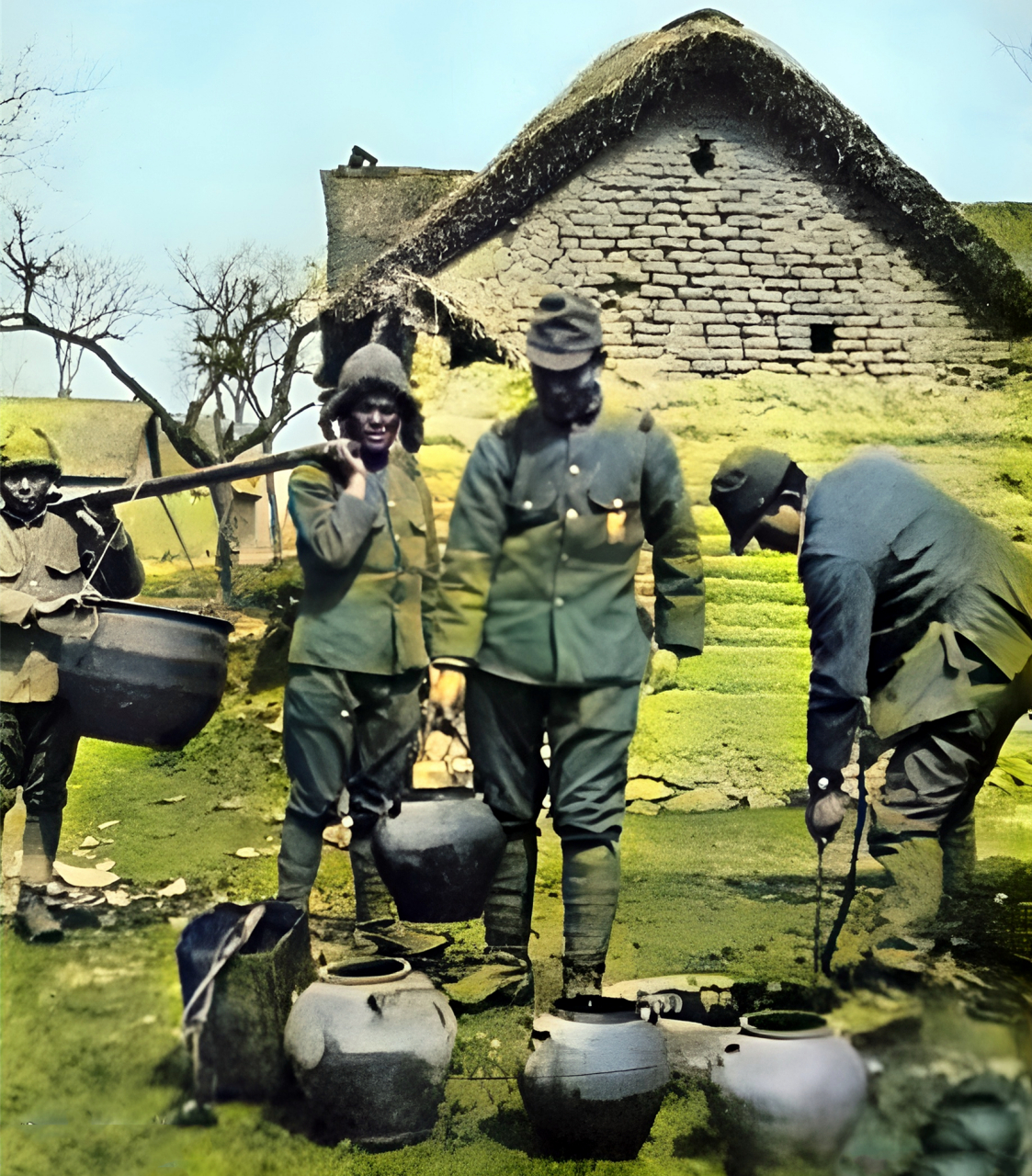 1938年3月,日军占领山东汤头镇.