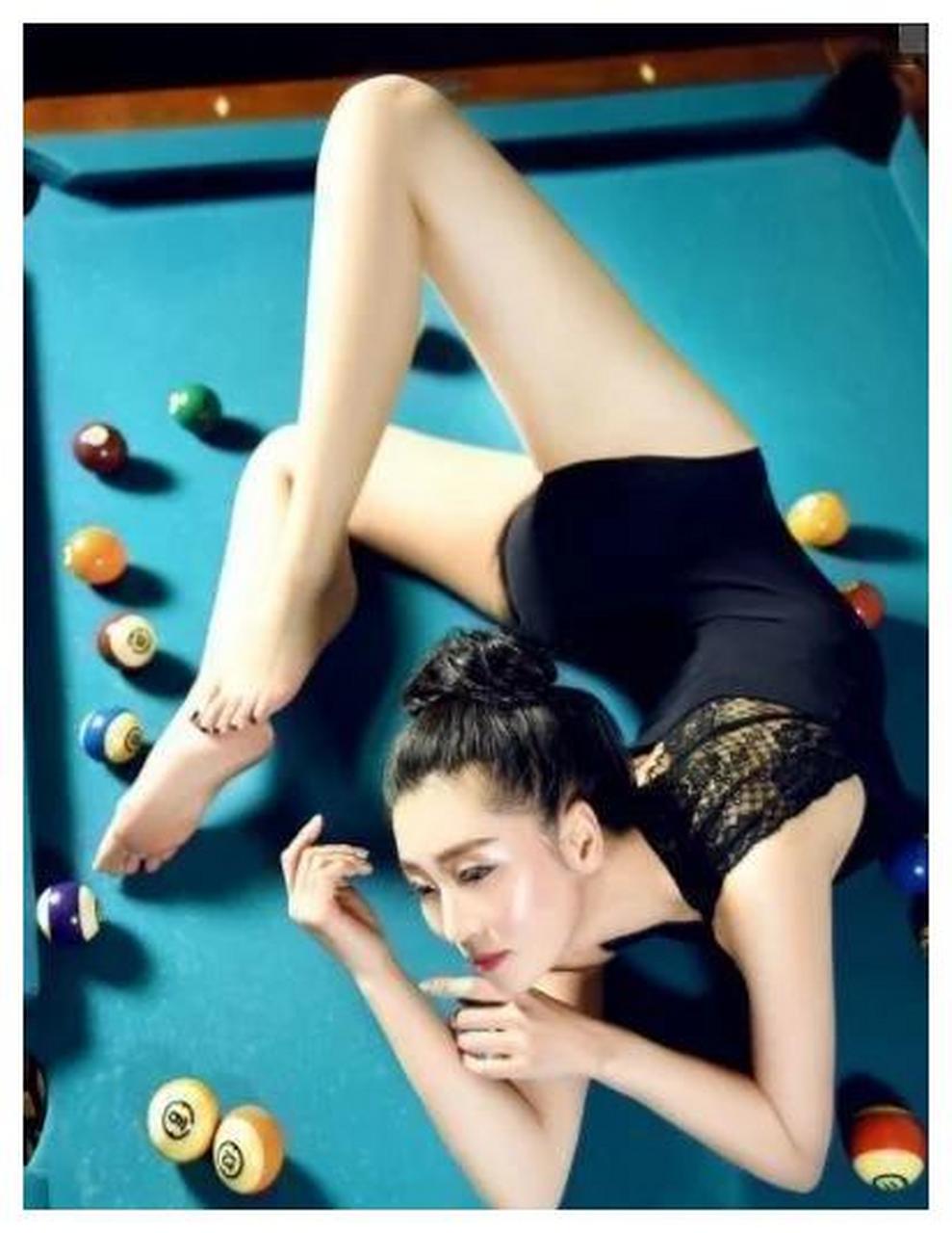 中国柔术第一人孙菲,打台球的动作可以和潘晓婷媲美