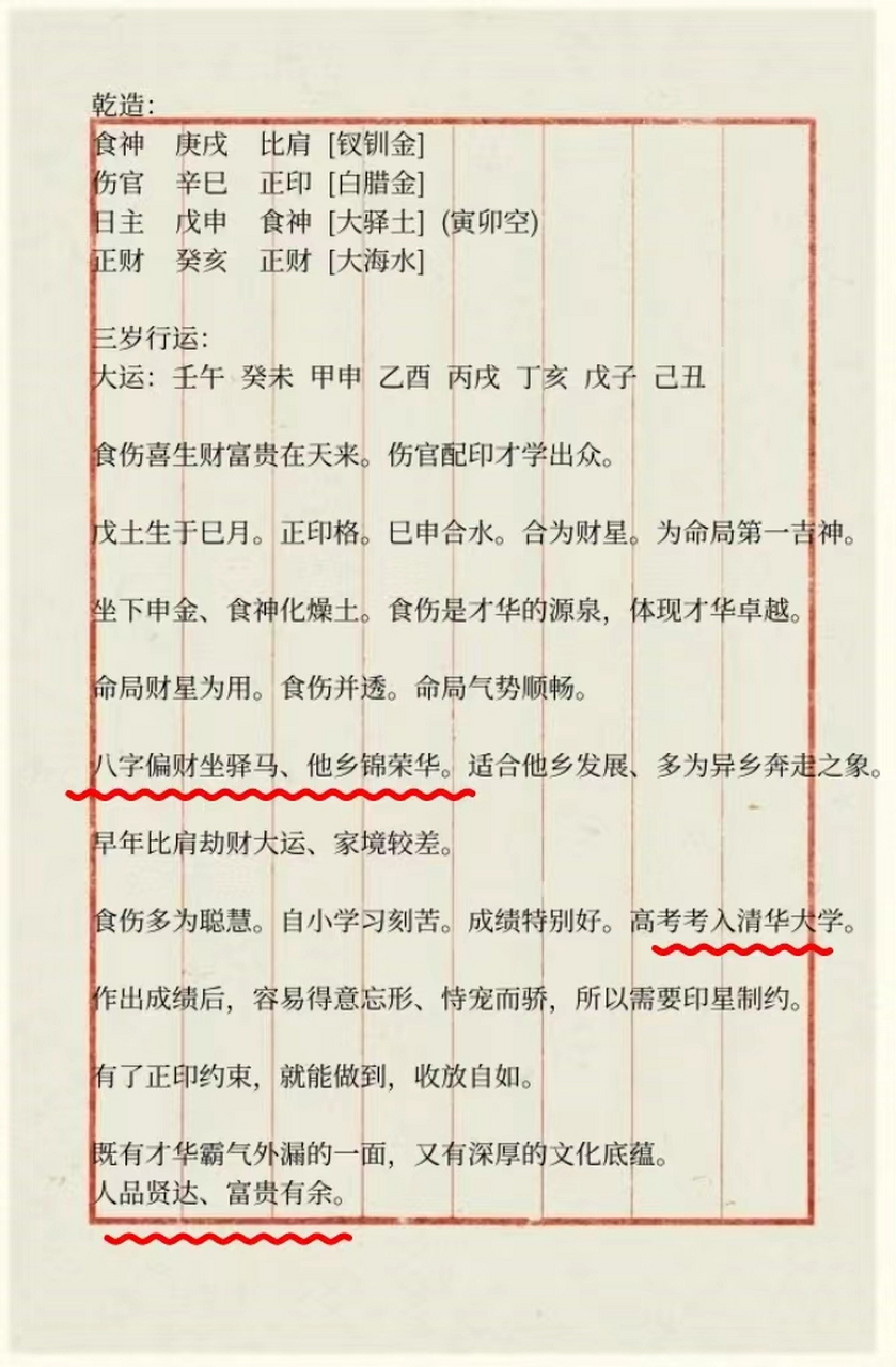 乾造: 食神    庚戌    比肩  [钗钏金] 伤官    辛巳    正印  [白腊