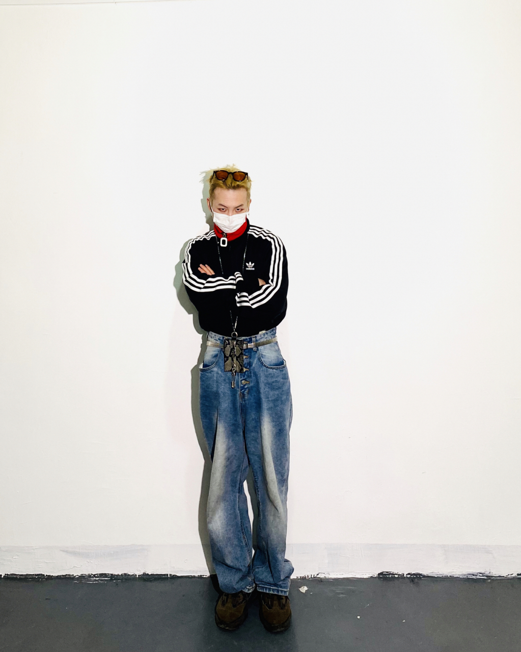 今日分享江草子运动装搭配牛仔裤(第四期) 运动装不管怎么去混搭都很