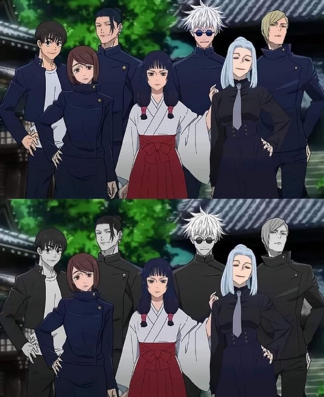 这告诉我们合照时要往前站[囧] #咒术回战# #咒术回战五条悟