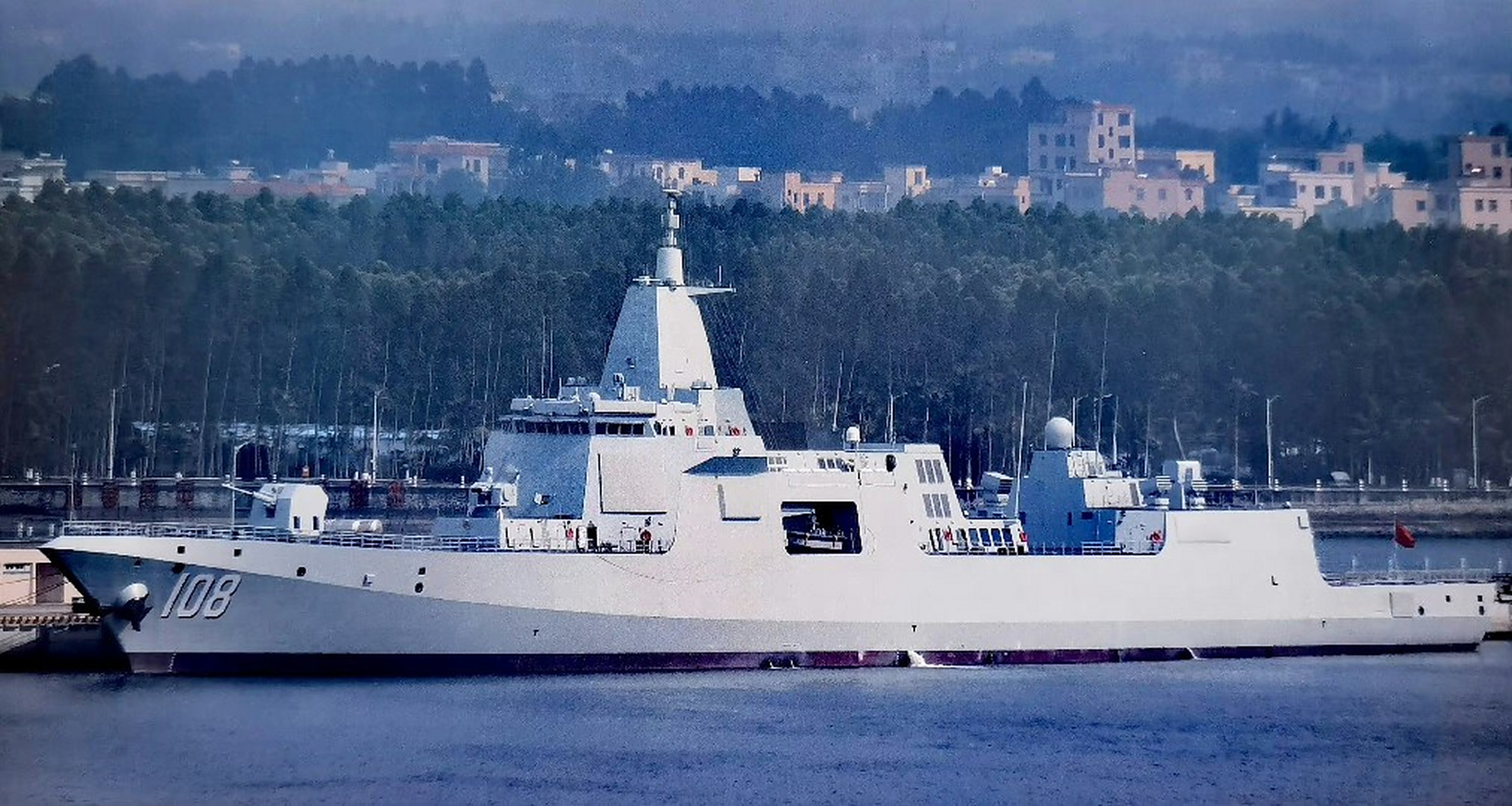 海军"下饺子"的模式还在继续:055型驱逐舰第二批次的9号,10号舰目前