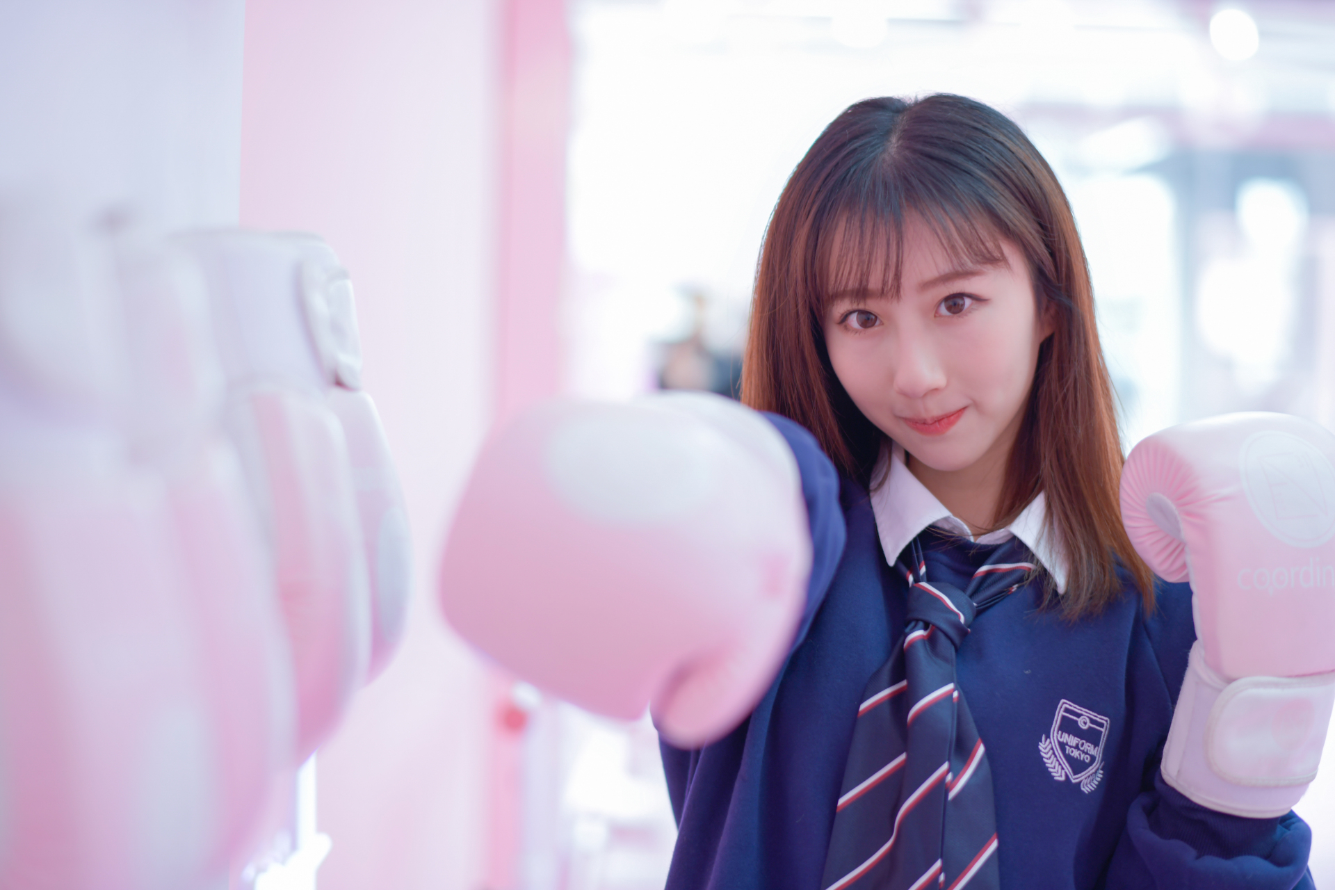 很爱上体育课呀##学生装# #写真美女