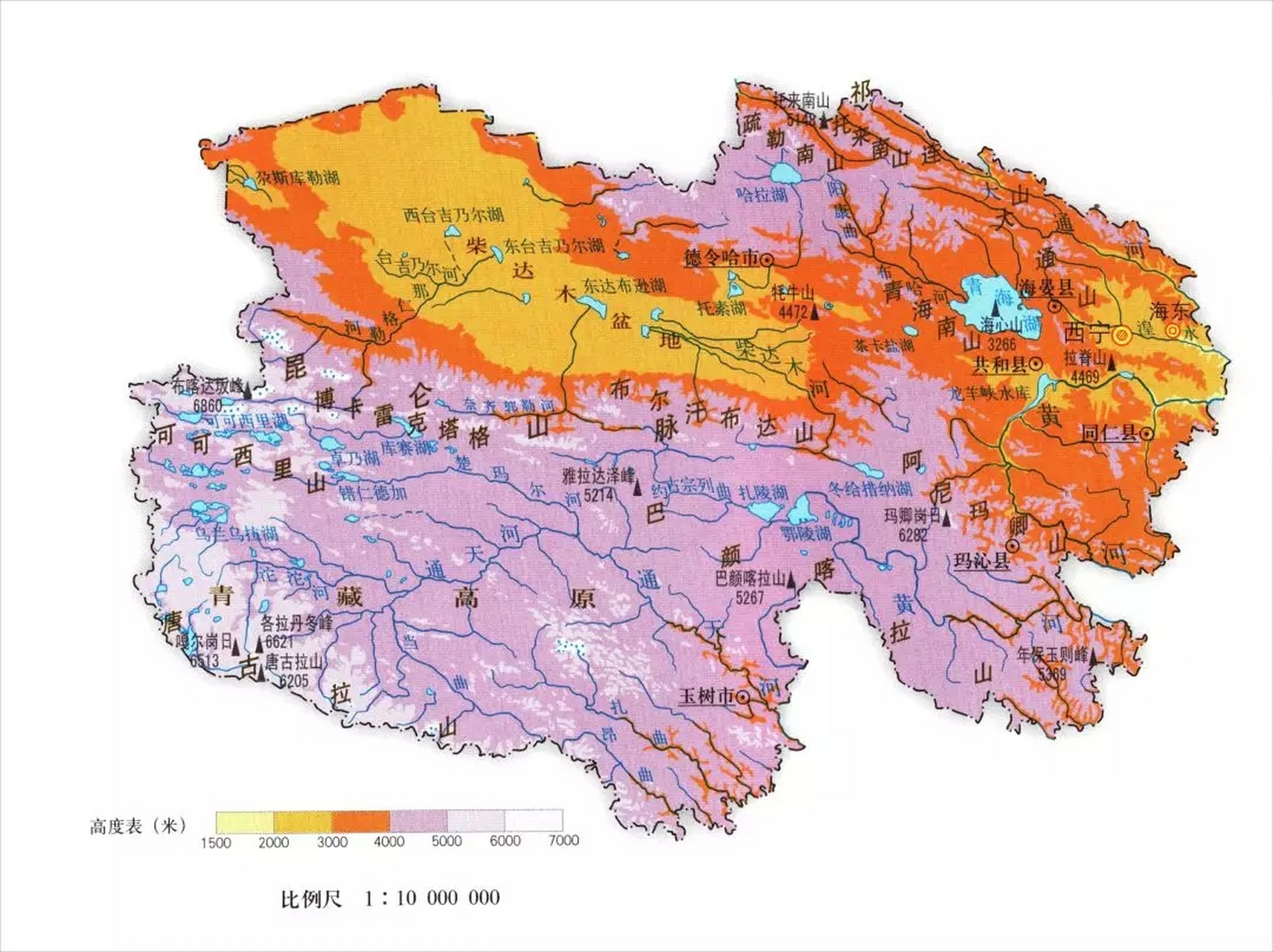 青海省地处被称为"世界屋脊"的青藏高原,是我国平均海拔最高的省份之