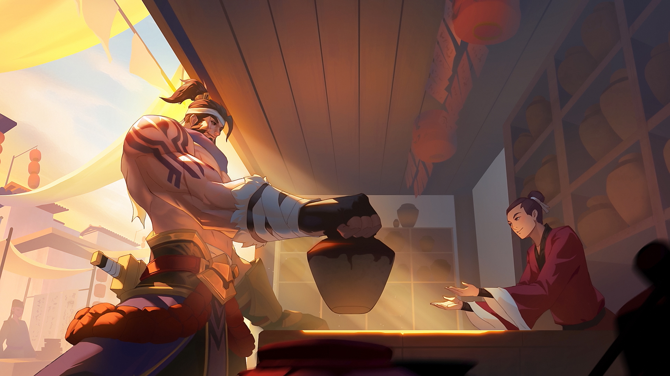 动漫壁纸|《王者荣耀》峡谷英雄李白,苏烈高清壁纸分享:你爱种花,我爱