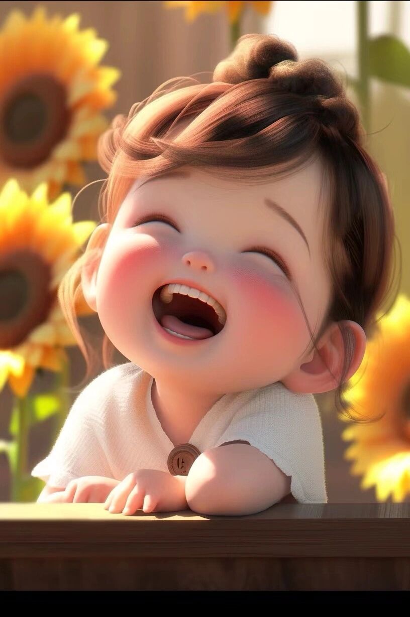 爱笑小女孩 治愈系笑容 可爱的笑容 心动的笑容