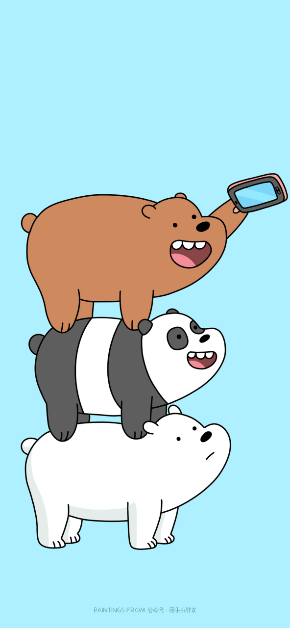 超可爱 咱们裸熊 高清卡通壁纸