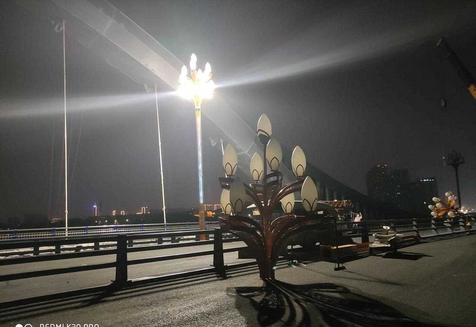 潍坊寿光:  夜晚探访金光街弥河大桥---天使之翼,月底到底能不能通车?