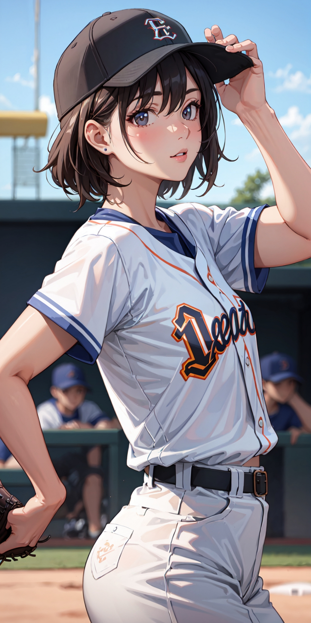 ai绘画,棒球少女,高清壁纸