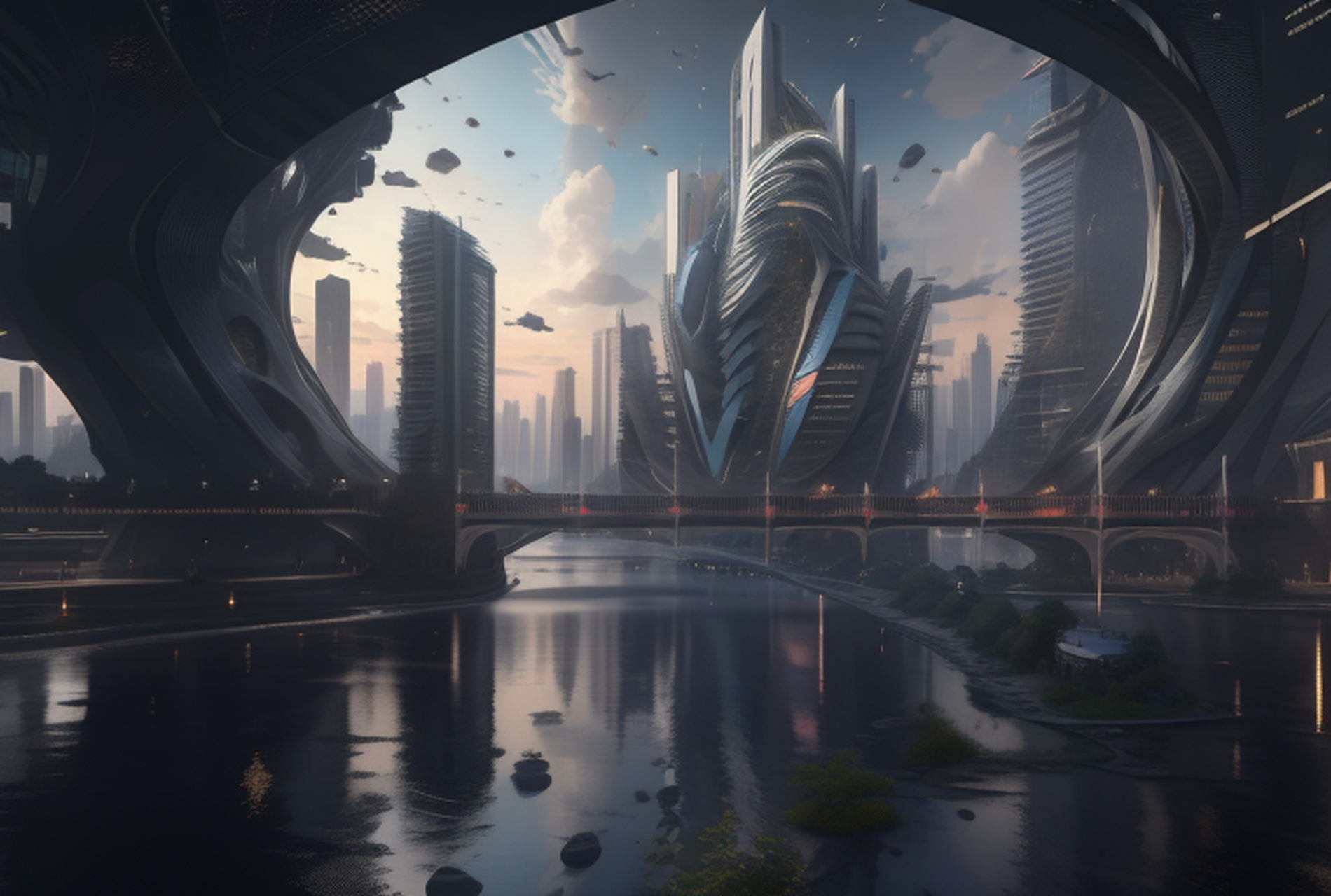 ai对人类未来高度文明的城市构想#全民ai创作节