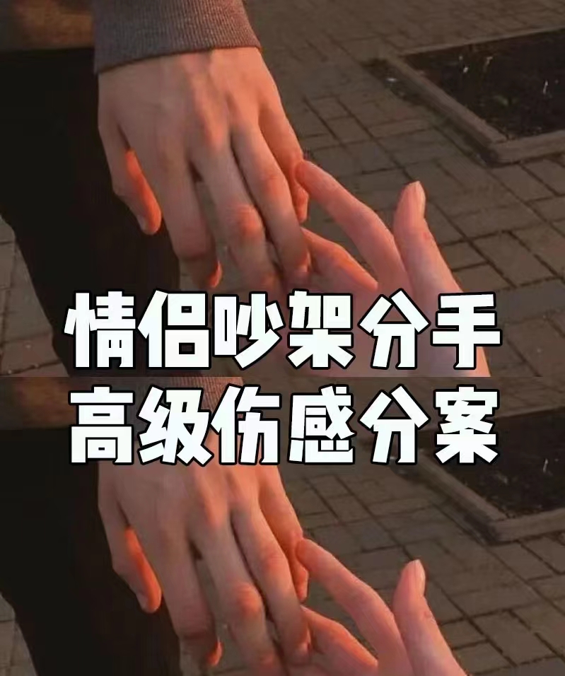 情侣吵架分手高级伤感文案  见过花开就好, 何必在意花为谁开.