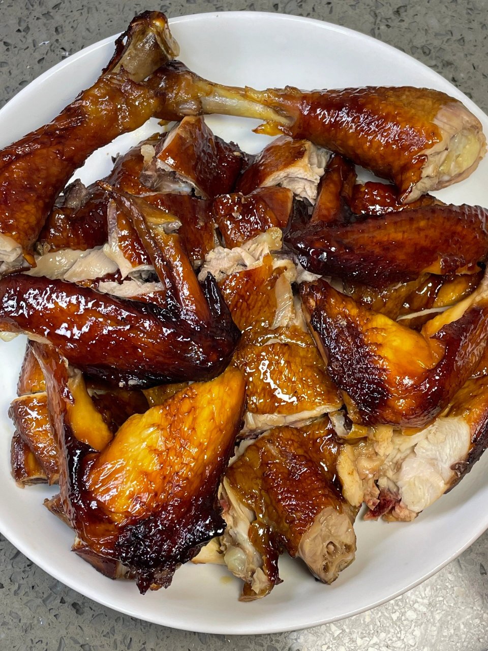 蜜汁脆皮烤鸡77盐焗鸡蛋!回味无穷!