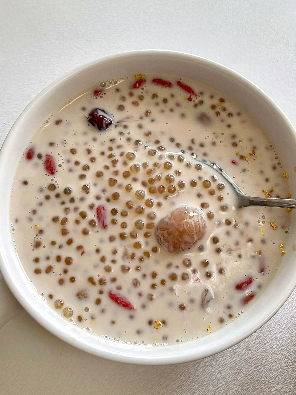 这个红枣牛奶西米露好喝到破防[思考] 奶香浓郁!q弹爽口!