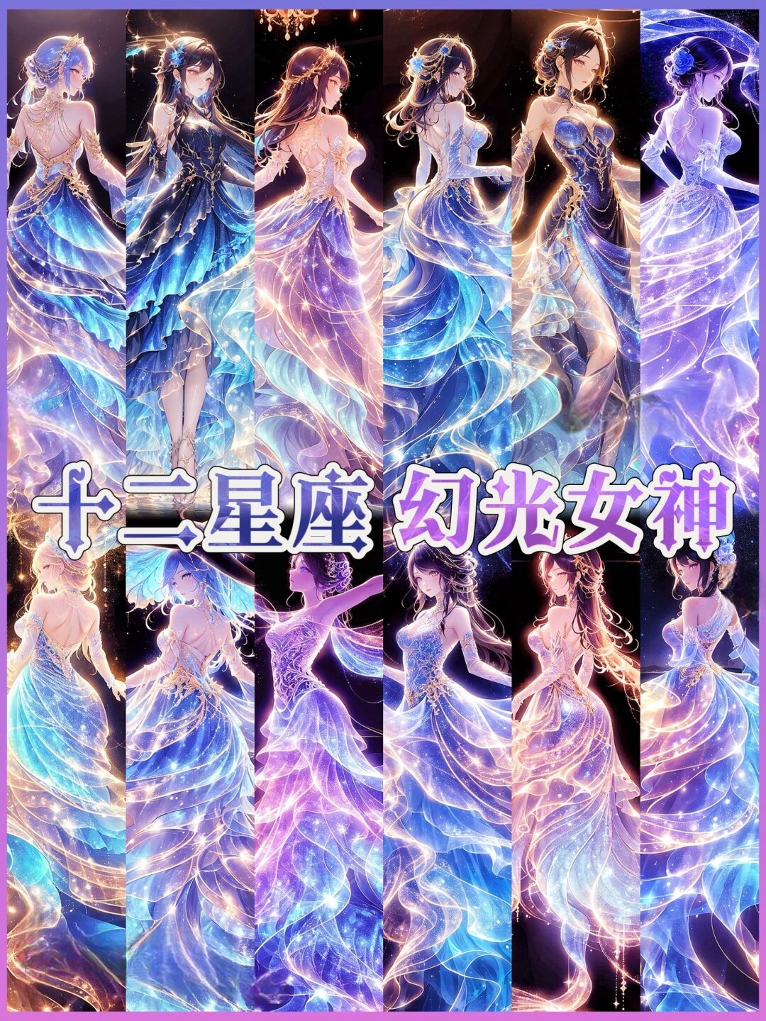 闪耀如星:十二星座幻光女神 十二星座幻光女神是西方神话传说中的重要