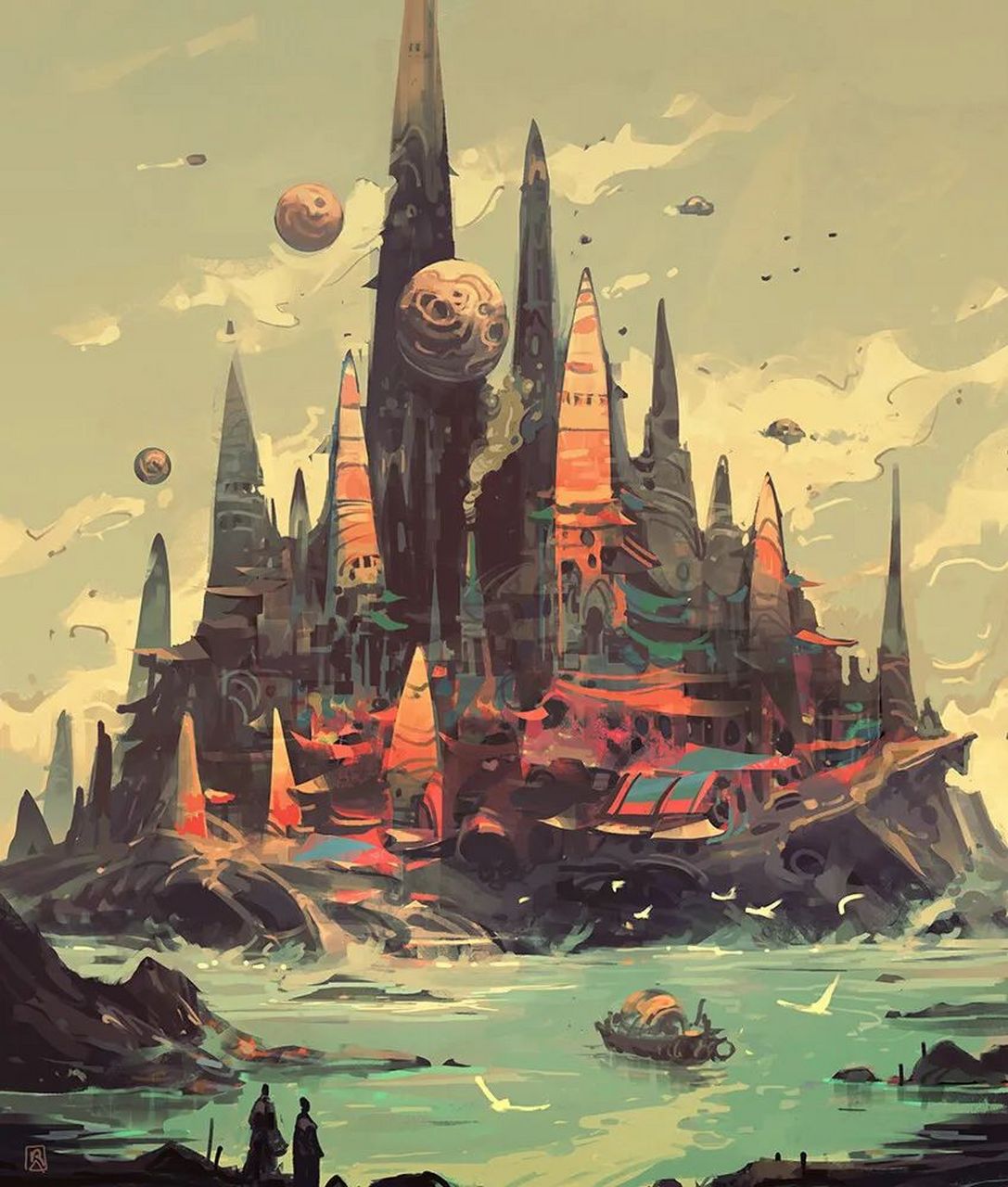 仿佛异星球的城堡.