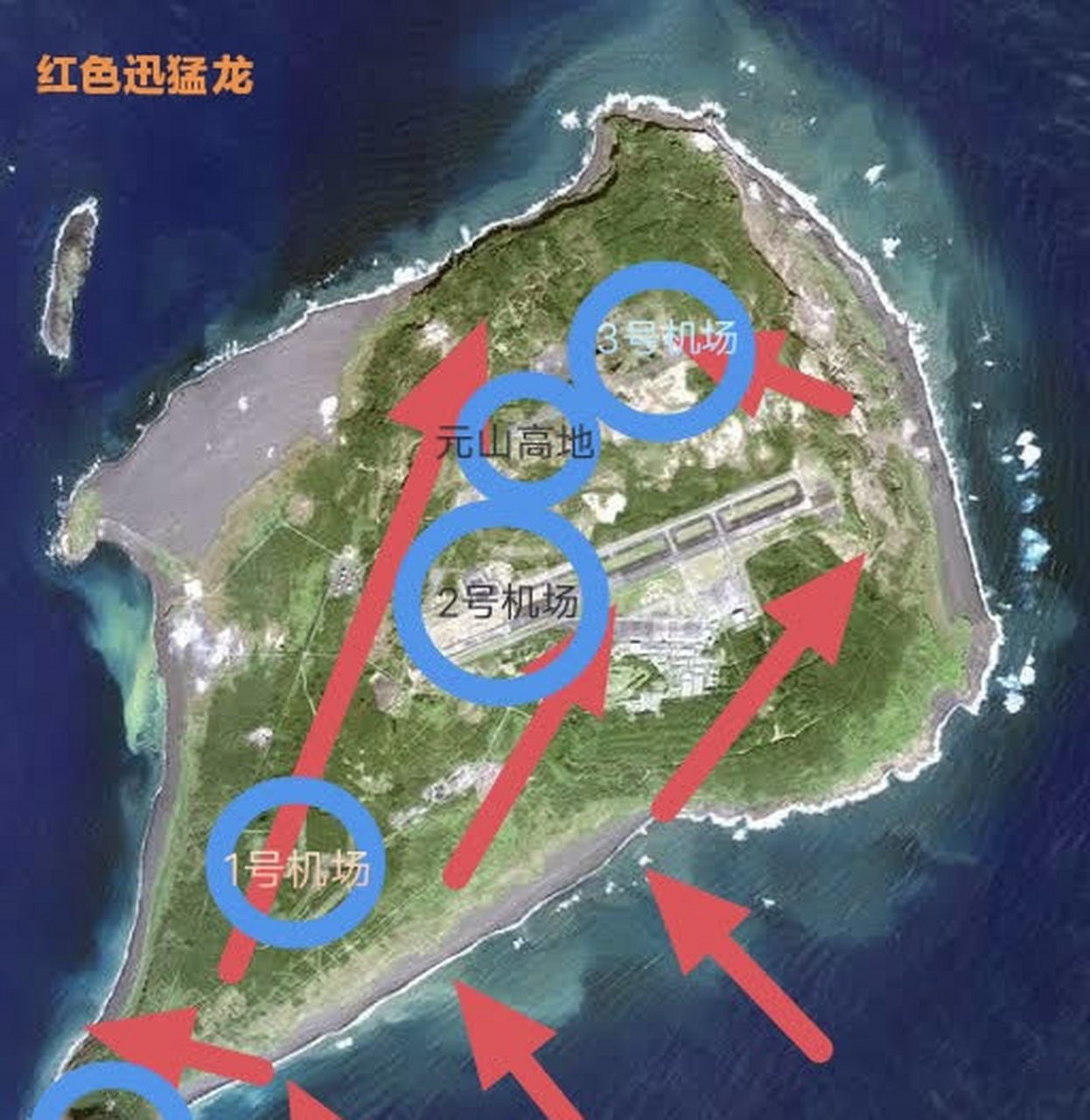 硫磺岛地形图图片