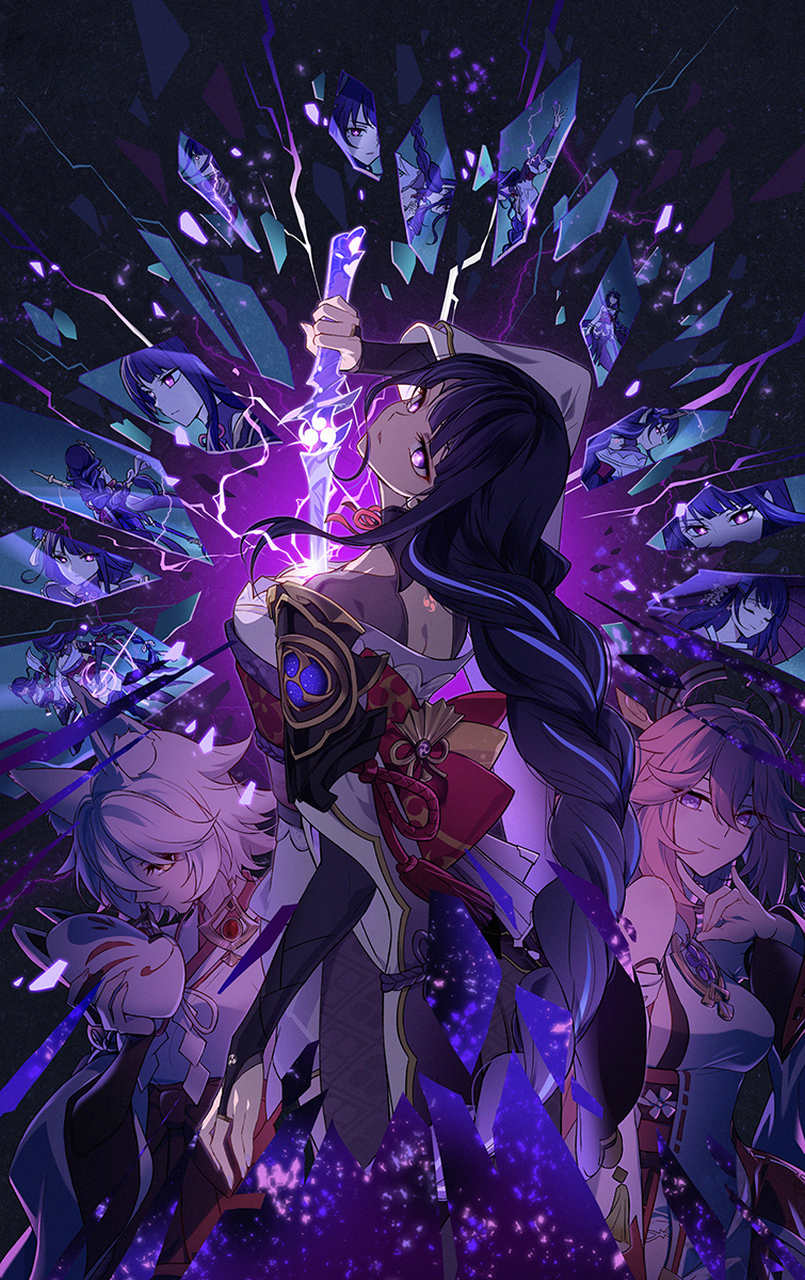 雷神巴尔 酷炫的一比[打call][打call][打call] #原神