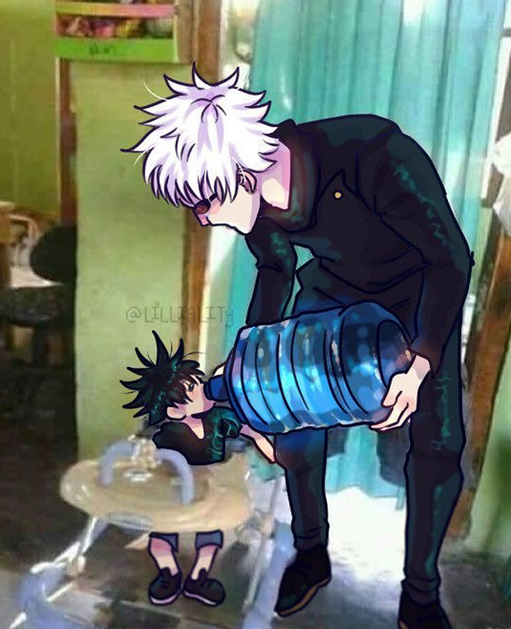 二次元 #咒术回战# 《咒术回战》融合表情包,画师lilliality#咒术回战