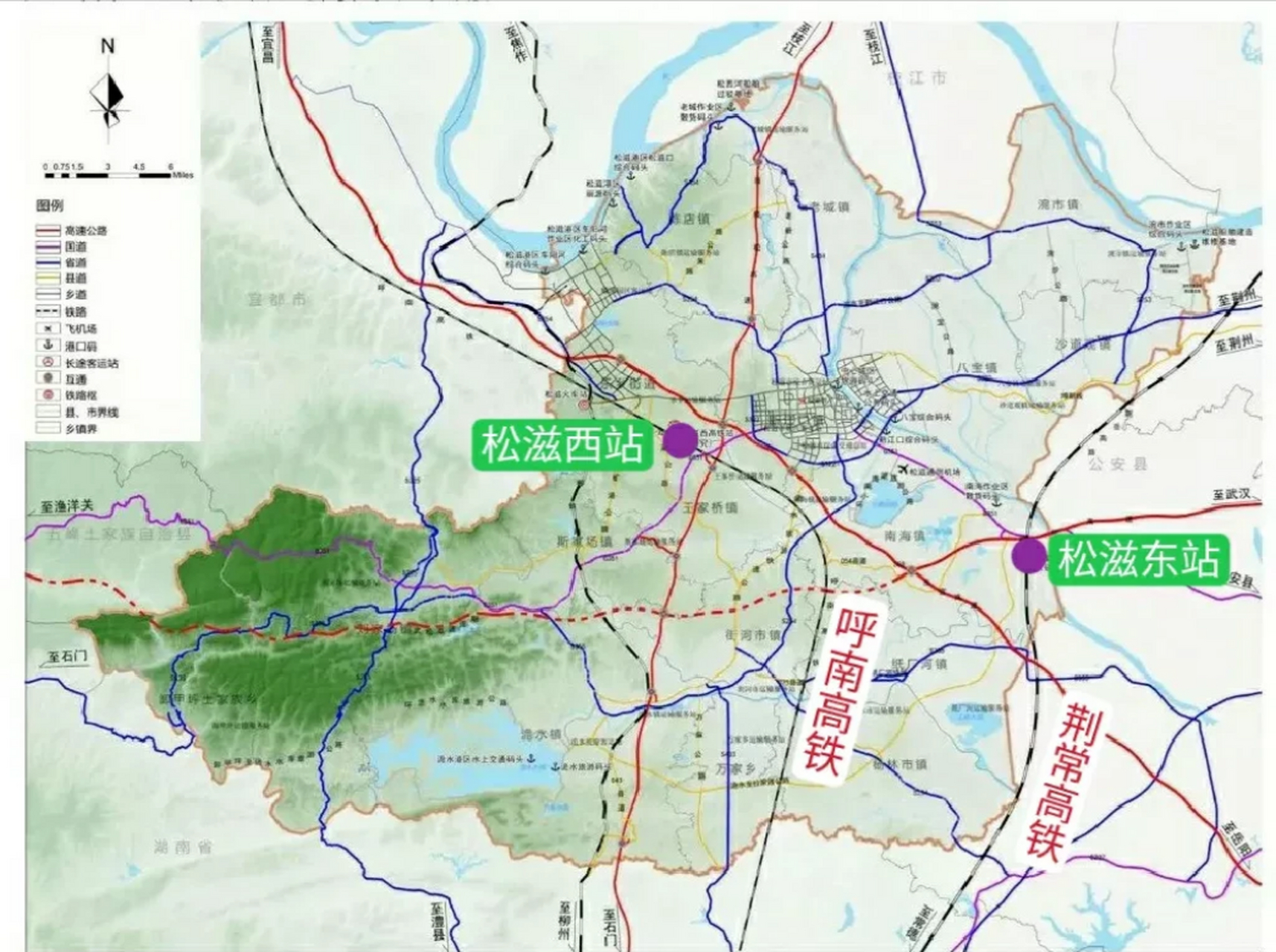 根据湖北省松滋市综合交通规划,原来松滋市在闷声发大财,各地争来争去