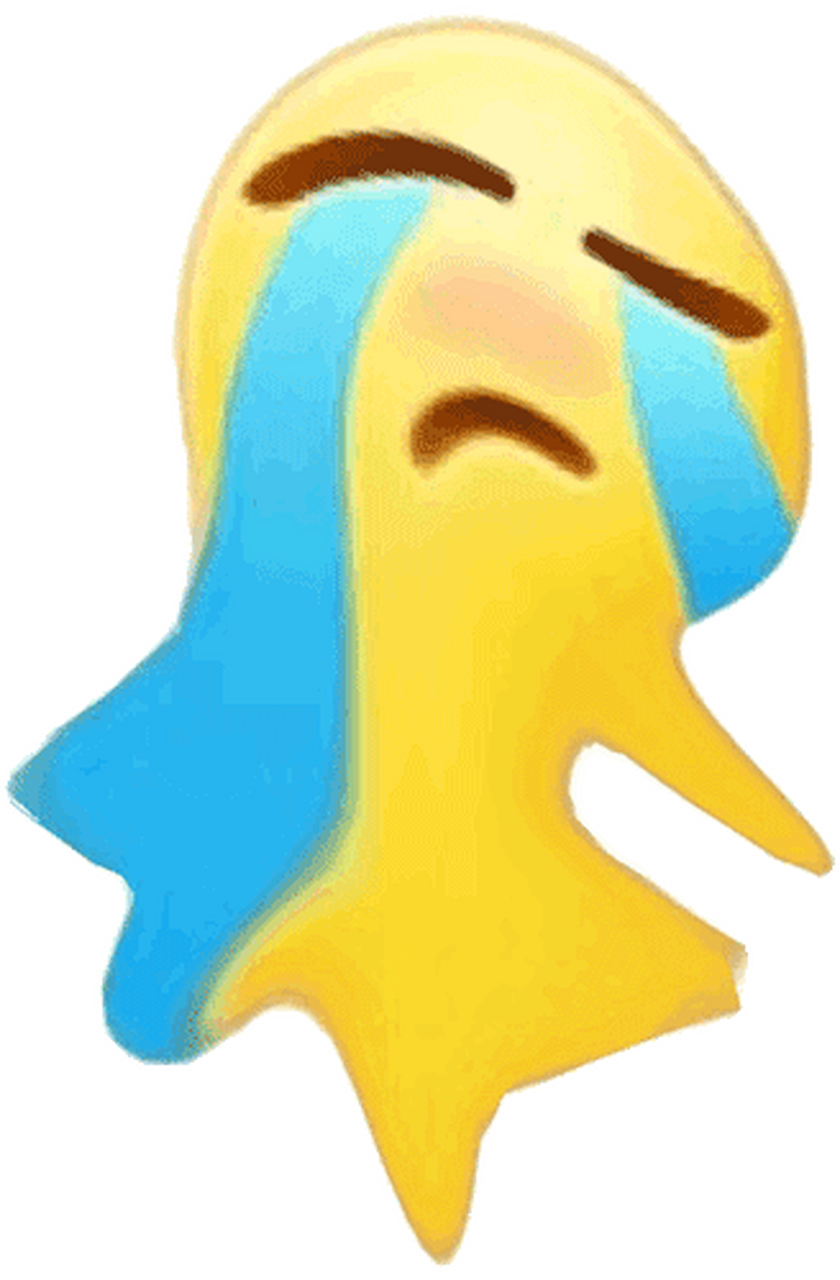 抖音小黄脸表情包丨哭到变形