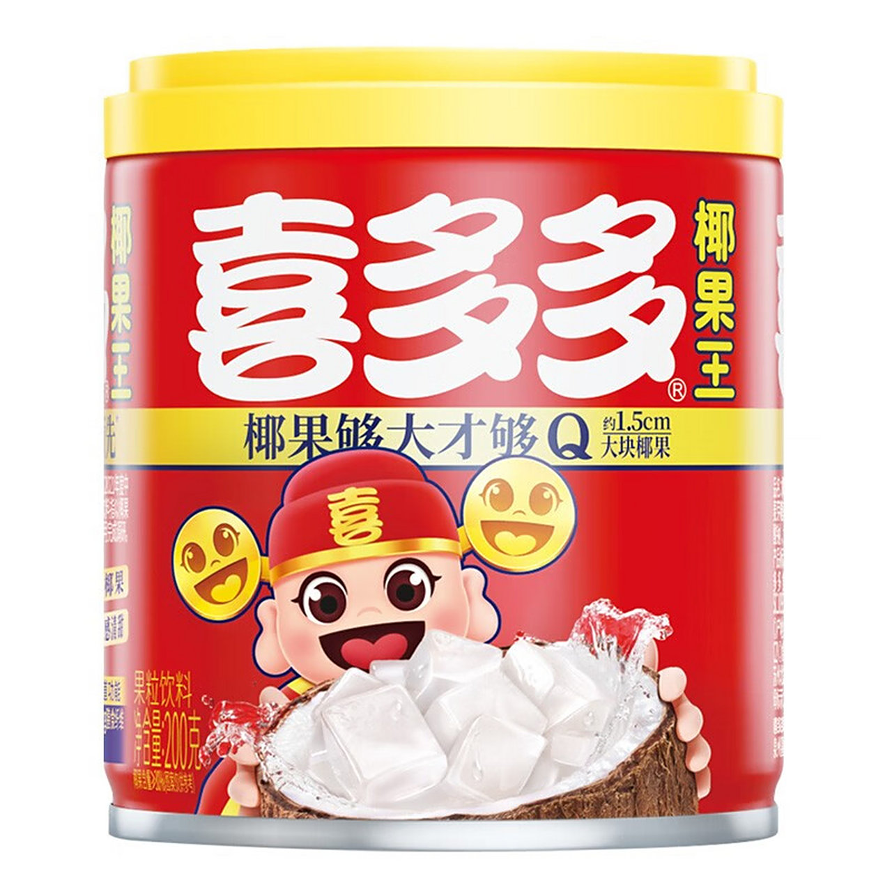 喜多多椰果王大果粒罐头,独特香甜的口感令人陶醉,现推出方便速食水果