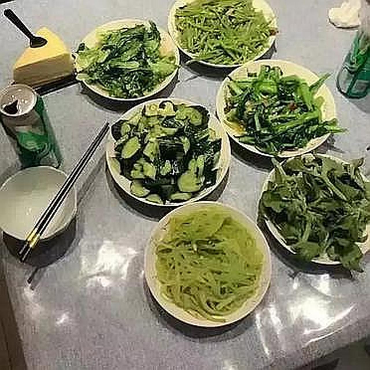 一桌素菜图片真实图片